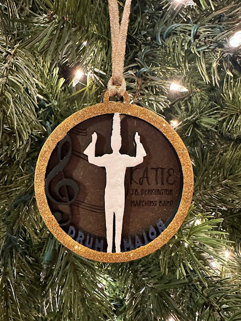 🎼✨ Custom Drum Major Ornament ✨🎶